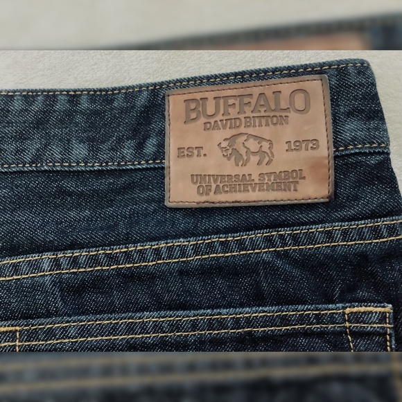 Buffalo David Bitton Men's Jeans 34x33 • Dark Wash • Slim/Skinny Fit - Picture 2 of 11